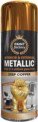 Paint Factory Metallic Copper Spray 400ml Paint Factory Metallic Copper Spray 400ml
